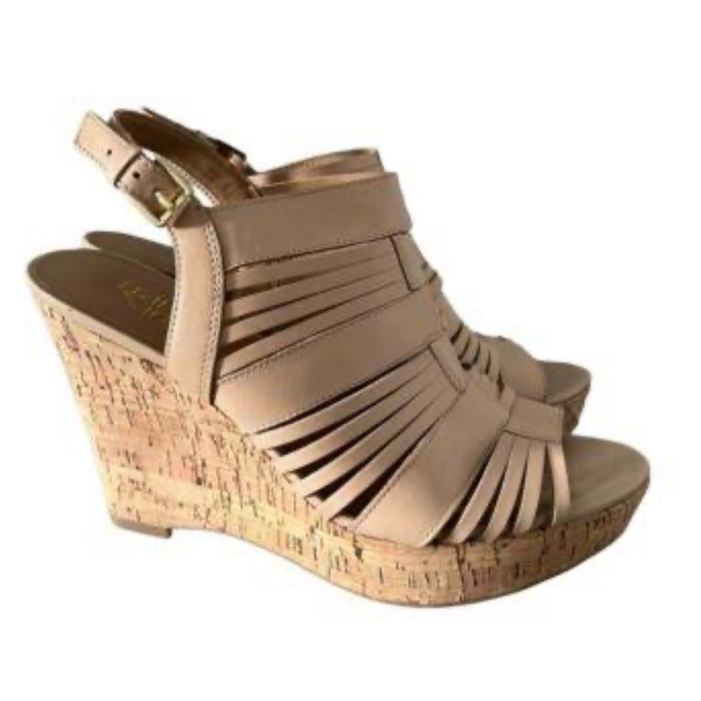FrancoSarto Sharp Natrual Le Tan Wedge